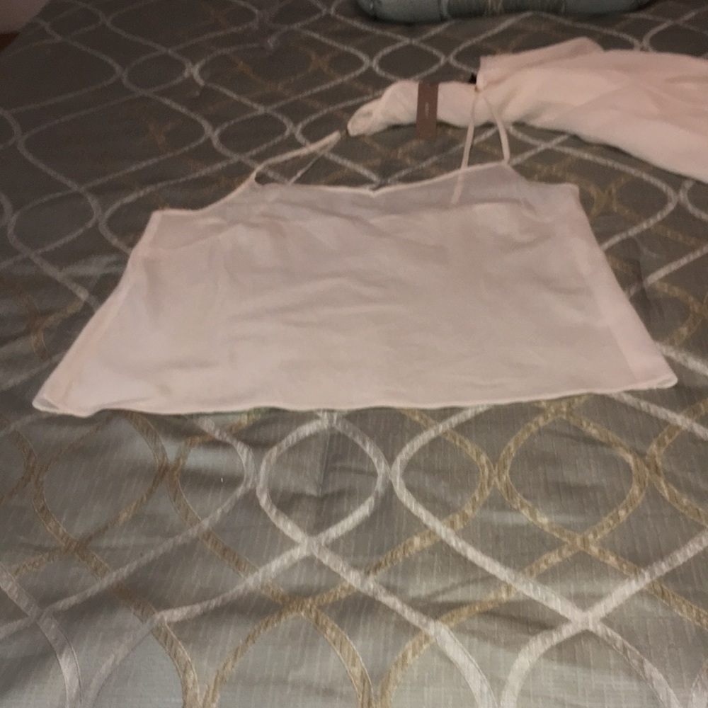 J. Crew-NWT-Pullover Shirt&Cami-Size Medium - Picture 3 of 5